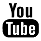 YouTube Icon in schwarz